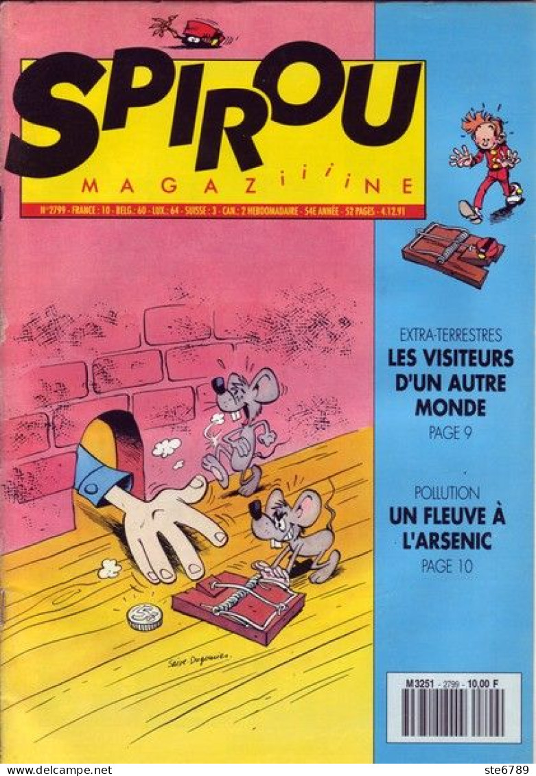 SPIROU Magazine N° 2799  Décembre 1991  BD Bande Dessinée - Spirou Magazine