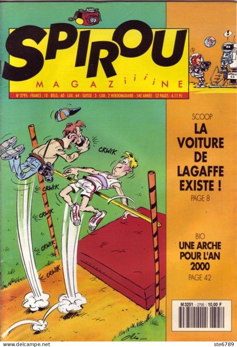 SPIROU Magazine N° 2795 Novembre 1991  BD Bande Dessinée - Spirou Magazine