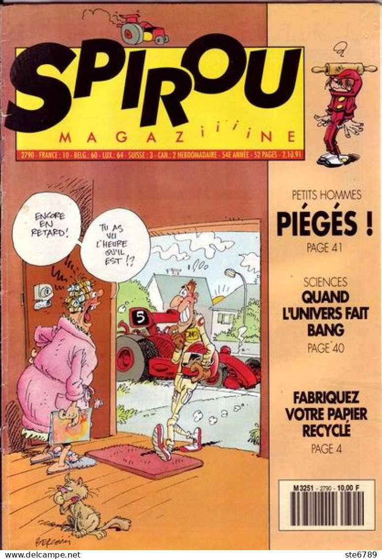 SPIROU Magazine N° 2790 Octobre 1991  BD Bande Dessinée - Spirou Magazine