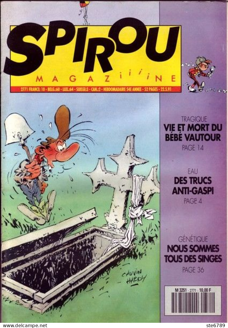 SPIROU Magazine N° 2771  Mai 1991  BD Bande Dessinée - Spirou Magazine