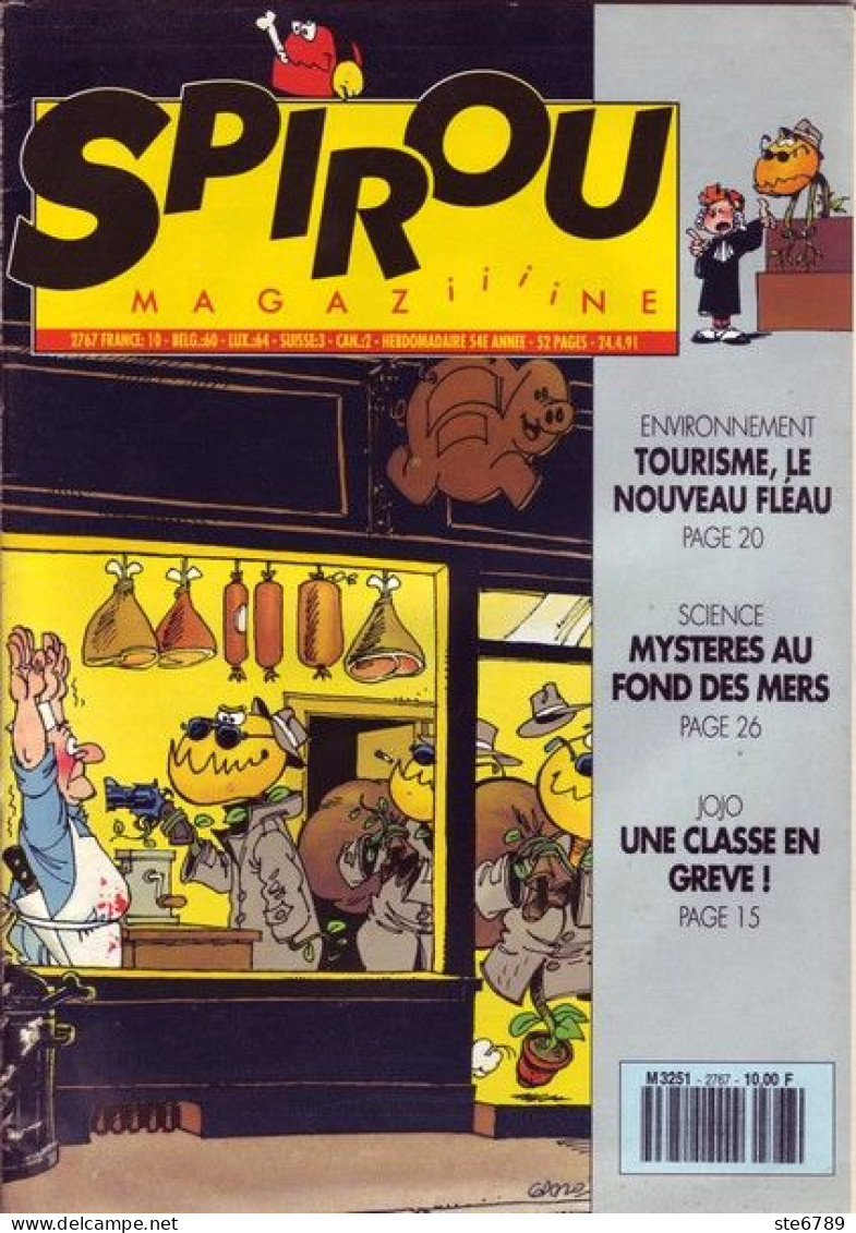 SPIROU Magazine N° 2767 Avril 1991  BD Bande Dessinée - Spirou Magazine