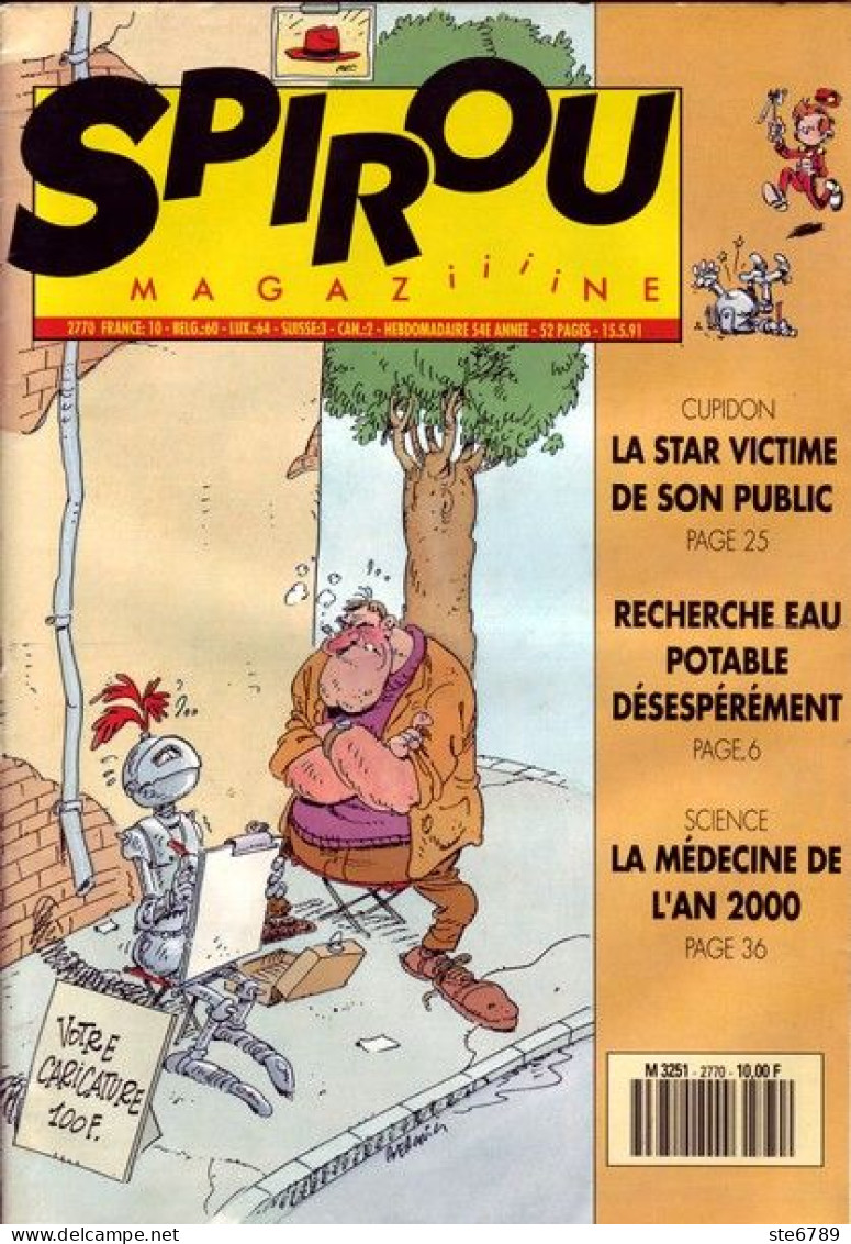 SPIROU Magazine N° 2770  Mai 1991  BD Bande Dessinée - Spirou Magazine