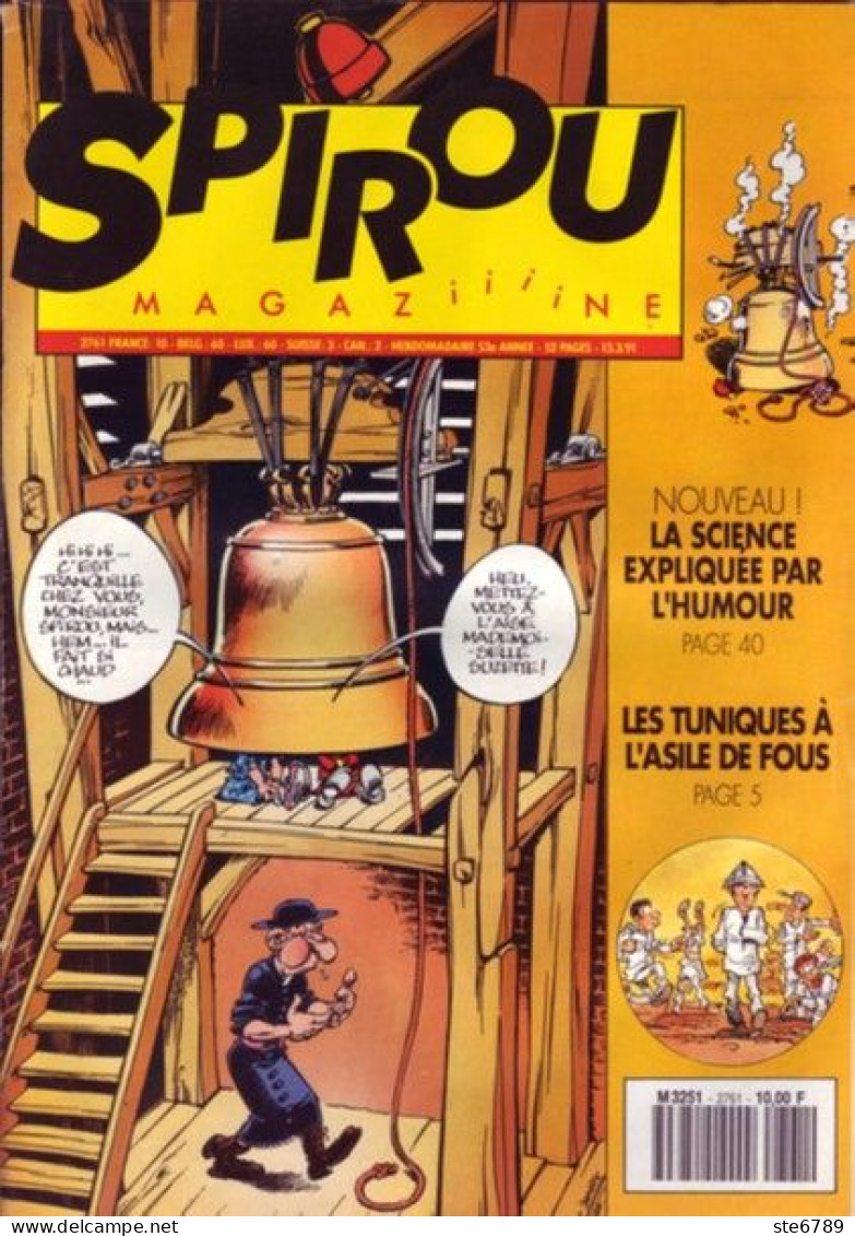 SPIROU Magazine N° 2761  Mars 1991  BD Bande Dessinée - Spirou Magazine