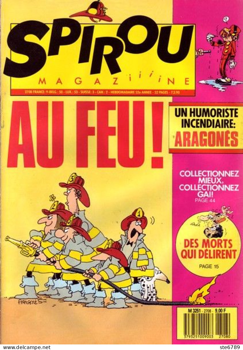 SPIROU Magazine N° 2708  Mars 1990  BD Bande Dessinée - Spirou Magazine