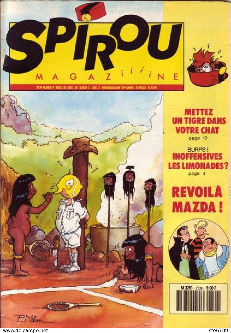 SPIROU Magazine N° 2739  Octobre 1990  BD Bande Dessinée - Spirou Magazine