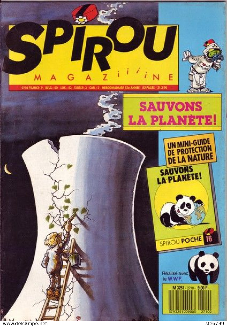 SPIROU Magazine N° 2710  Mars 1990  BD Bande Dessinée - Spirou Magazine