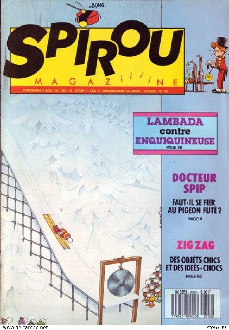 SPIROU Magazine N° 2700  Janvier 1990  BD Bande Dessinée - Spirou Magazine