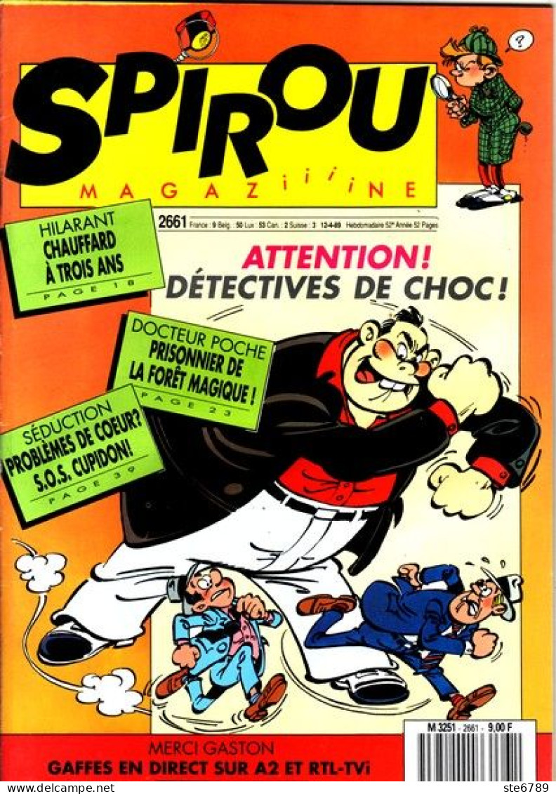 SPIROU Magazine N° 2661  Avril 1989  BD Bande Dessinée - Spirou Magazine