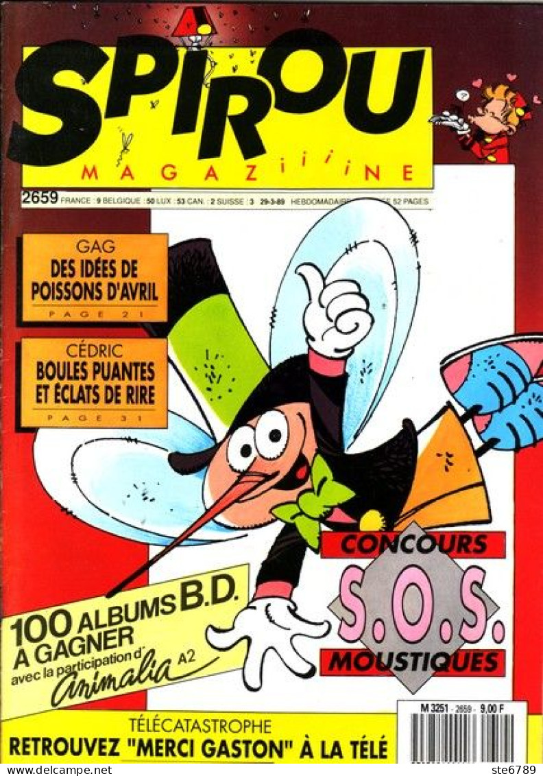 SPIROU Magazine N° 2659  Mars 1989  BD Bande Dessinée - Spirou Magazine