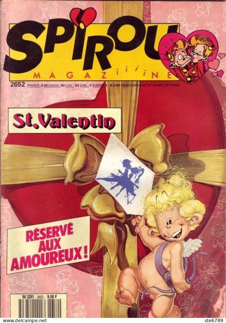 SPIROU Magazine N° 2652 Février 1989  BD Bande Dessinée - Spirou Magazine