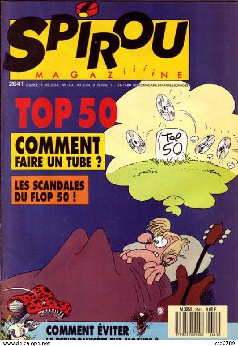 SPIROU Magazine N° 2641  Novembre 1988  BD Bande Dessinée - Spirou Magazine