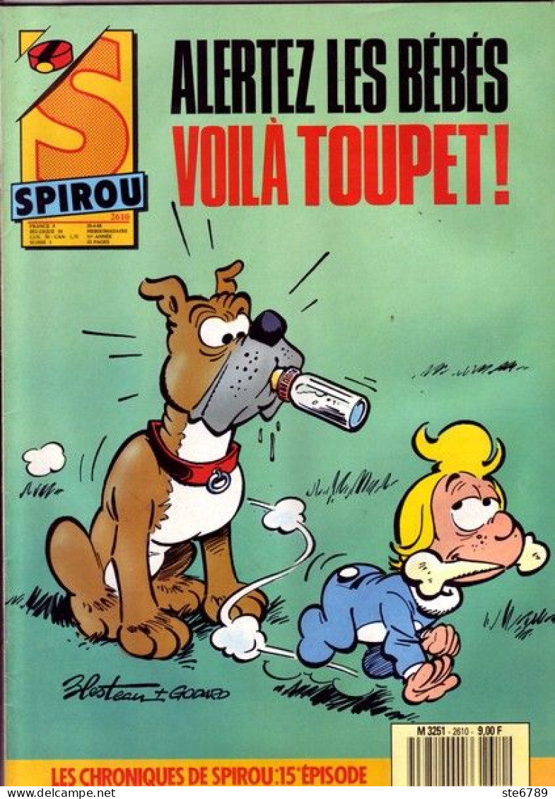SPIROU Magazine N° 2610 Avril  1988  BD Bande Dessinée - Spirou Magazine