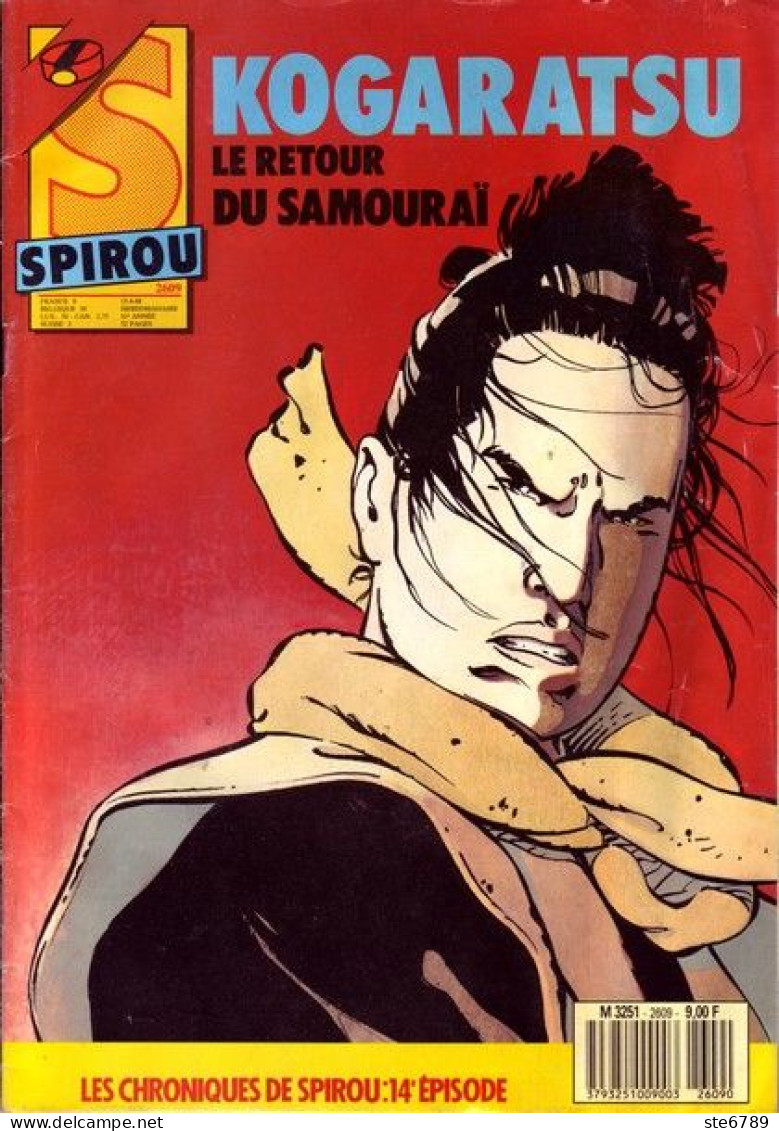 SPIROU Magazine N° 2609 Avril  1988  BD Bande Dessinée - Spirou Magazine