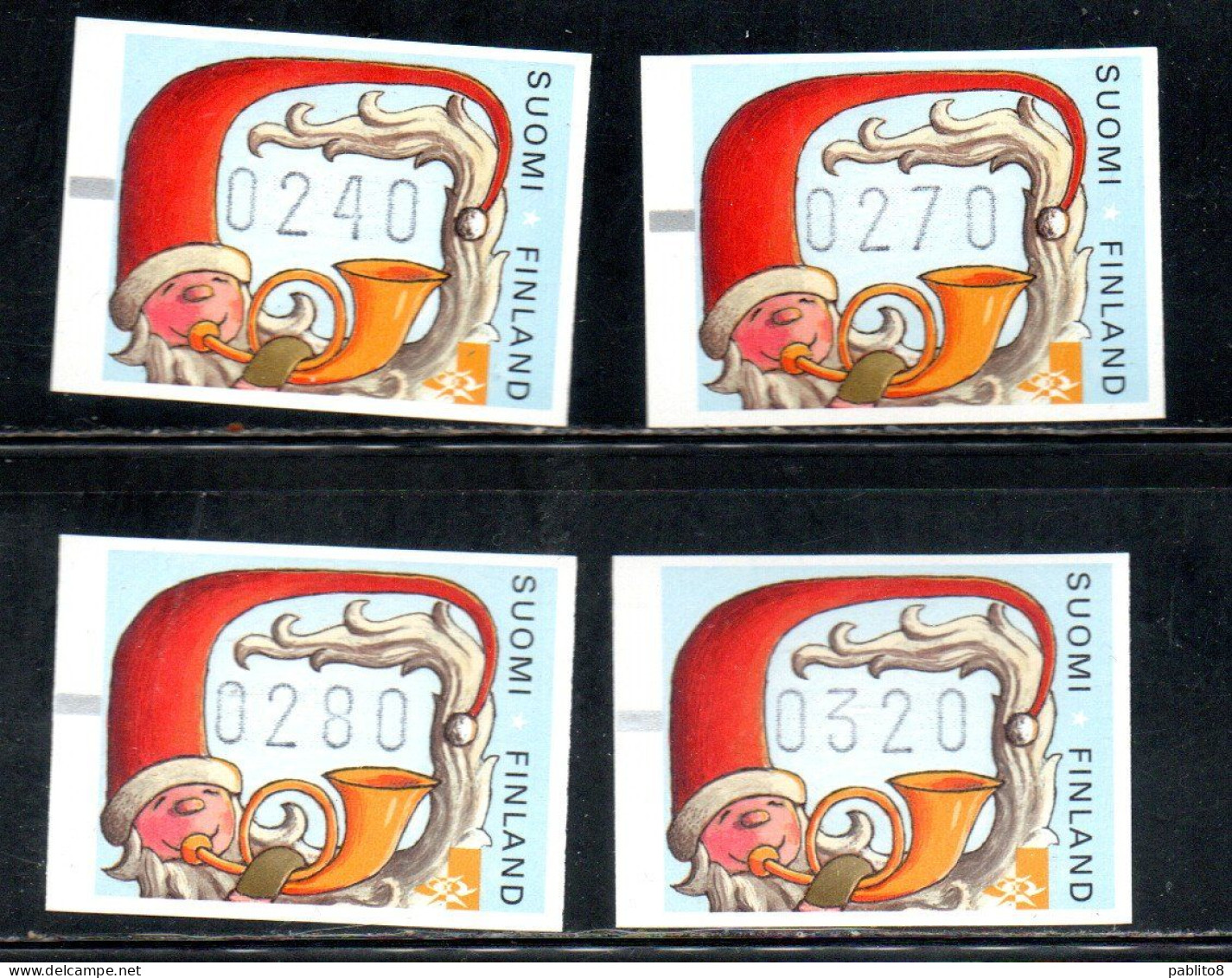 SUOMI FINLAND FINLANDIA FINLANDE 1997Mi ATM 31 CHRISTMAS NATALE NOEL WEIHNACHTEN NAVIDAD COMPLETE SET SERIE COMPLETA MNH - Unused Stamps
