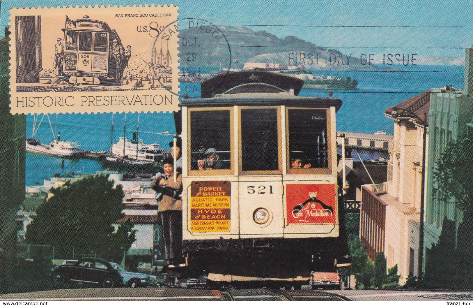 San Francisco Cable Car - 1971 - Tramways