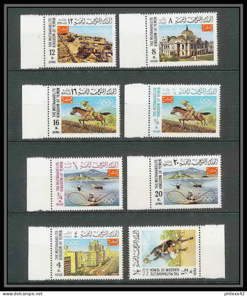 172 Yemen Kingdom MNH ** N° 403 / 410 A Jeux Olympiques (summer Olympic Games) Mexico 68 Football (Soccer) - Verano 1968: México