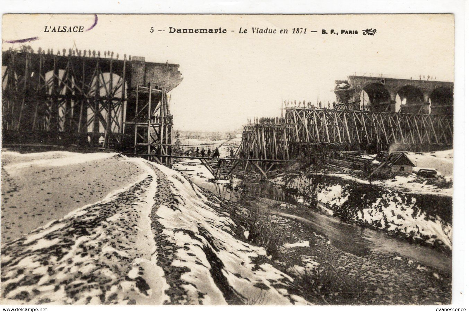 Dannemarie :  Le Viaduc En 1871   ///  REF Avril 24 ///  BO. 68 - Dannemarie