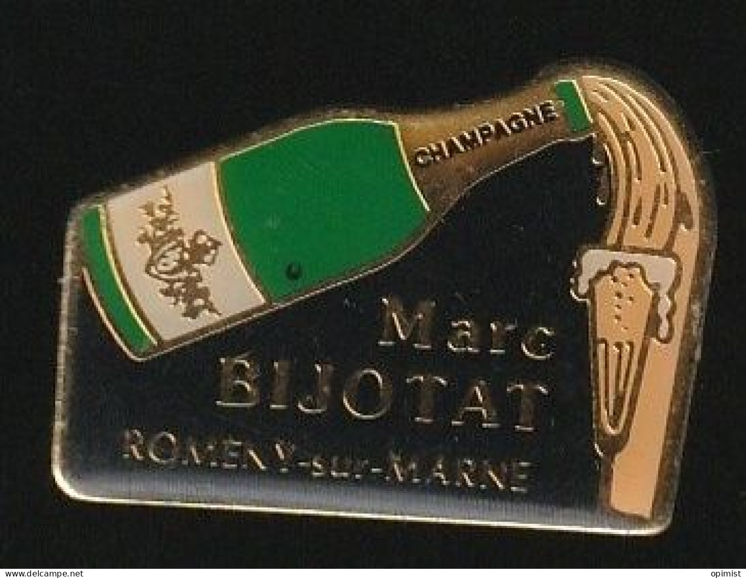 77612-Pin's-Champagne Marc Bijotat Romeny-sur-Marne - Beverages