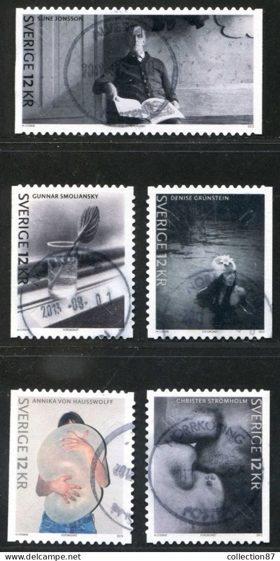 Réf 77 < SUEDE < Yvert N° 2854 à 2858 Ø < Année 2012 Used SWEDEN < Photographie > Photographe - Used Stamps