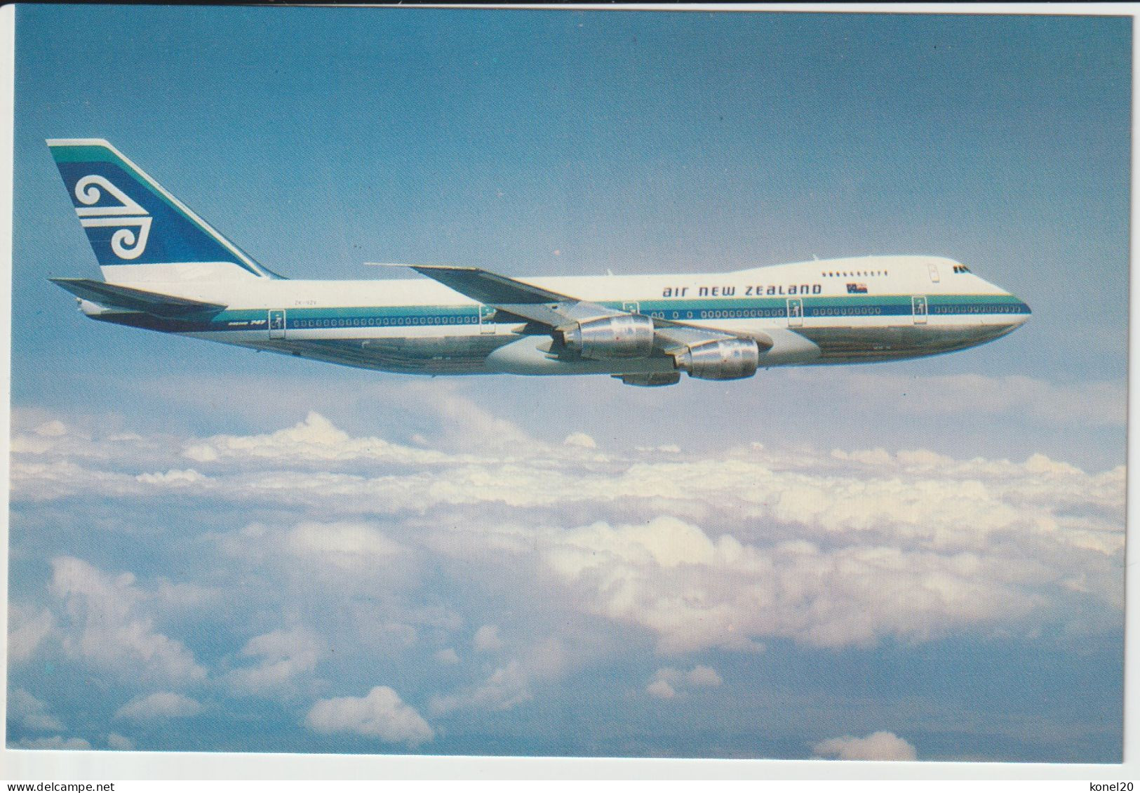 Vintage Pc Air New Zealand Boeing 747 Aircraft - 1919-1938: Entre Guerres