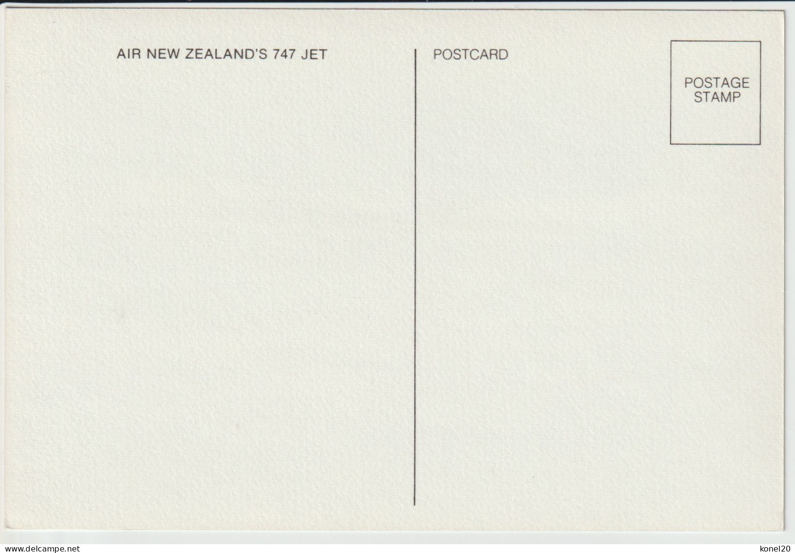 Vintage Pc Air New Zealand Boeing 747 Aircraft - 1919-1938: Entre Guerres