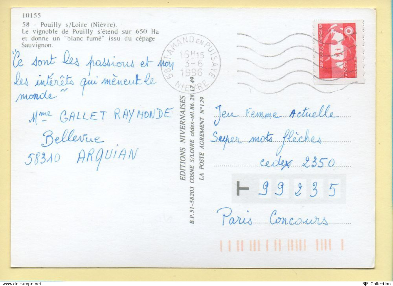 58. POUILLY-SUR-LOIRE Et Ses Environs – Multivues (voir Scan Recto/verso) - Pouilly Sur Loire