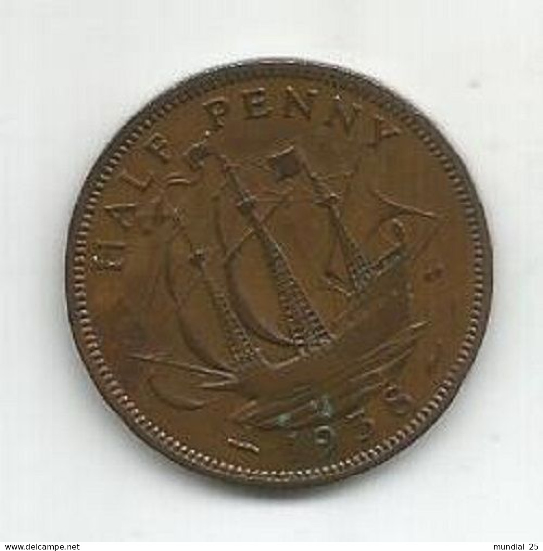 GREAT BRITAIN 1/2 PENNY 1938 - C. 1/2 Penny