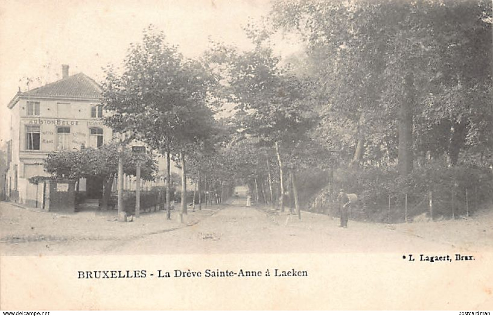 LAEKEN Laken (Bruxelles) La Drève Sainte-Anne - Estaminet Au Lion Belge - Ed. L. Lagaert  - Laeken