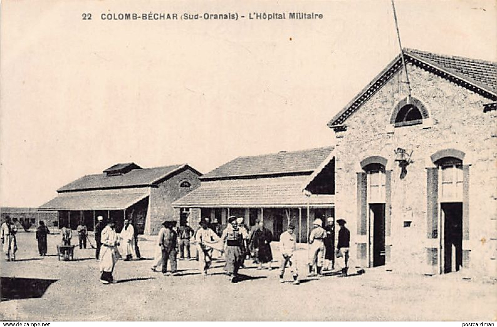 Algérie - COLOMB BÉCHAR - L'hôpital Militaire - Ed. Ch. Pastor 22 - Bechar (Colomb Béchar)