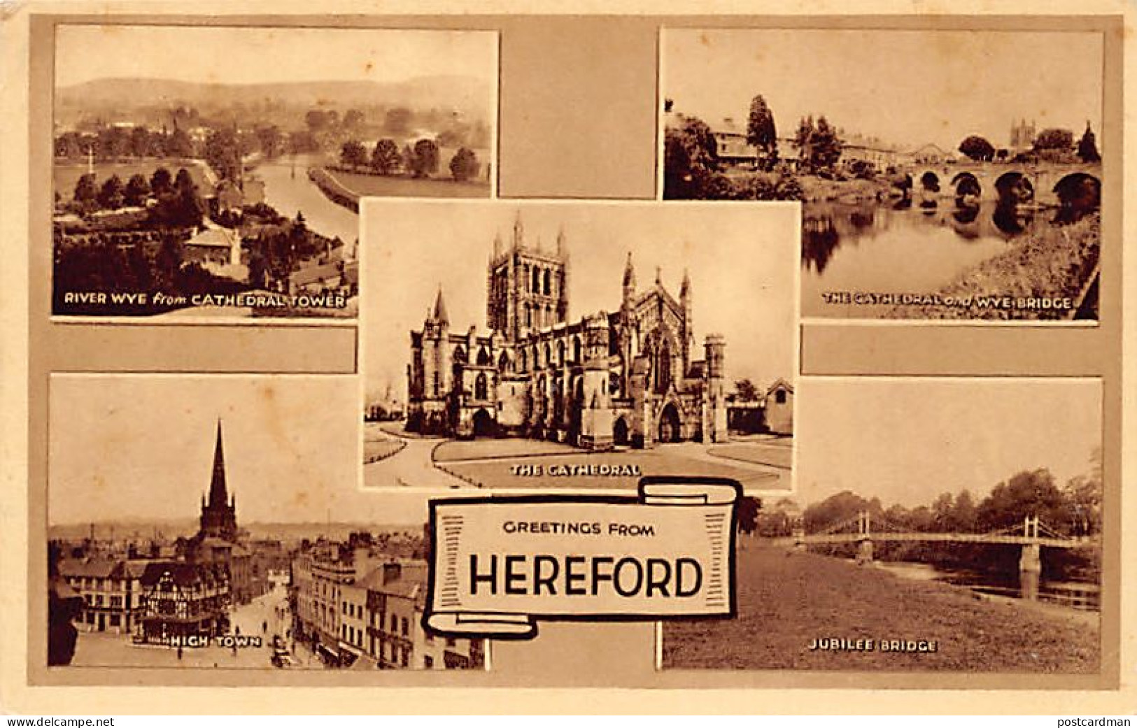 England - Heref - HEREFORD Greetings From Hereford - Herefordshire