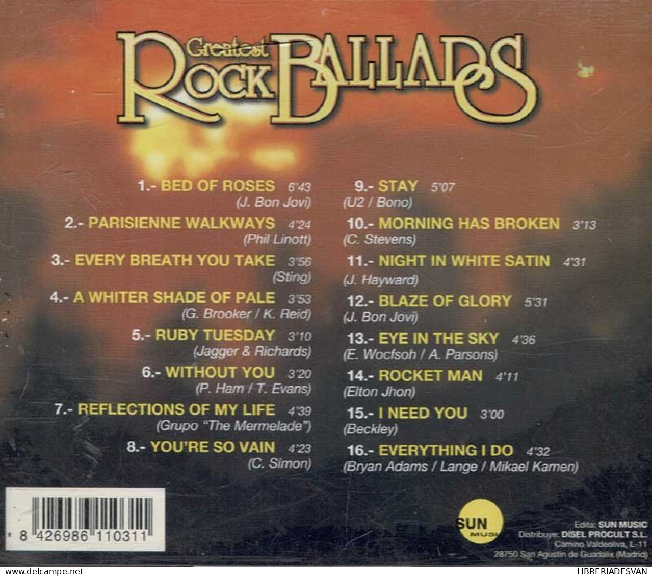 Greatest Rock Ballads. CD - Rock