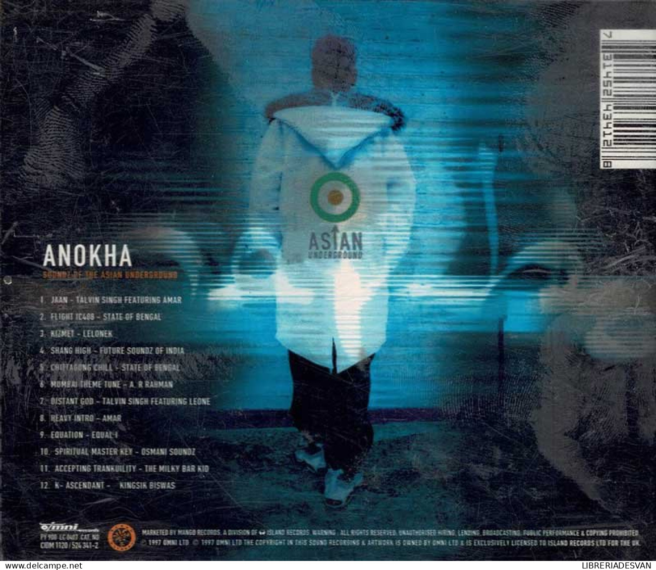 Talvin Singh - Anokha (Soundz Of The Asian Underground). CD - Dance, Techno & House