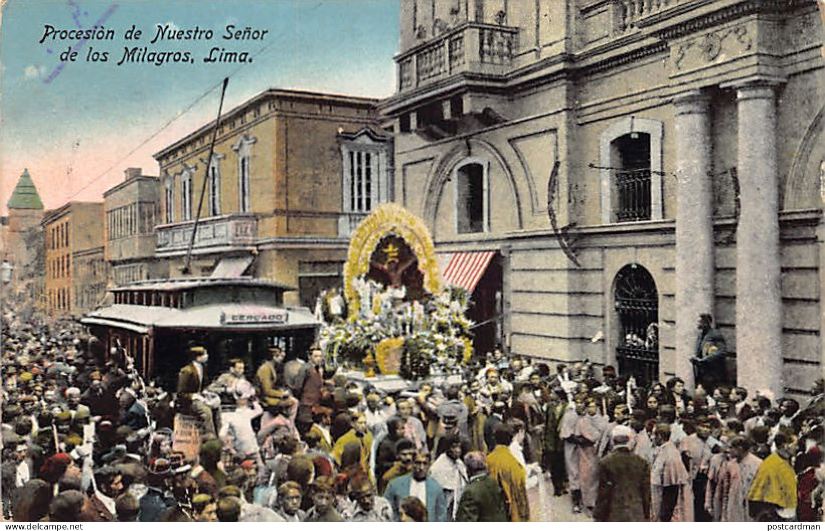 Peru - LIMA - Procesion De Nuestro Senor De Los Milagros - Ed. Henry Sentex, Bazar Pathé 2 - Perù