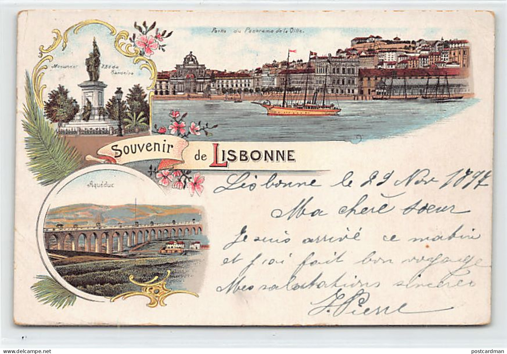 Portugal - LISBOA - Litografia - Ano 1897 - Ed. Desconhecido  - Lisboa