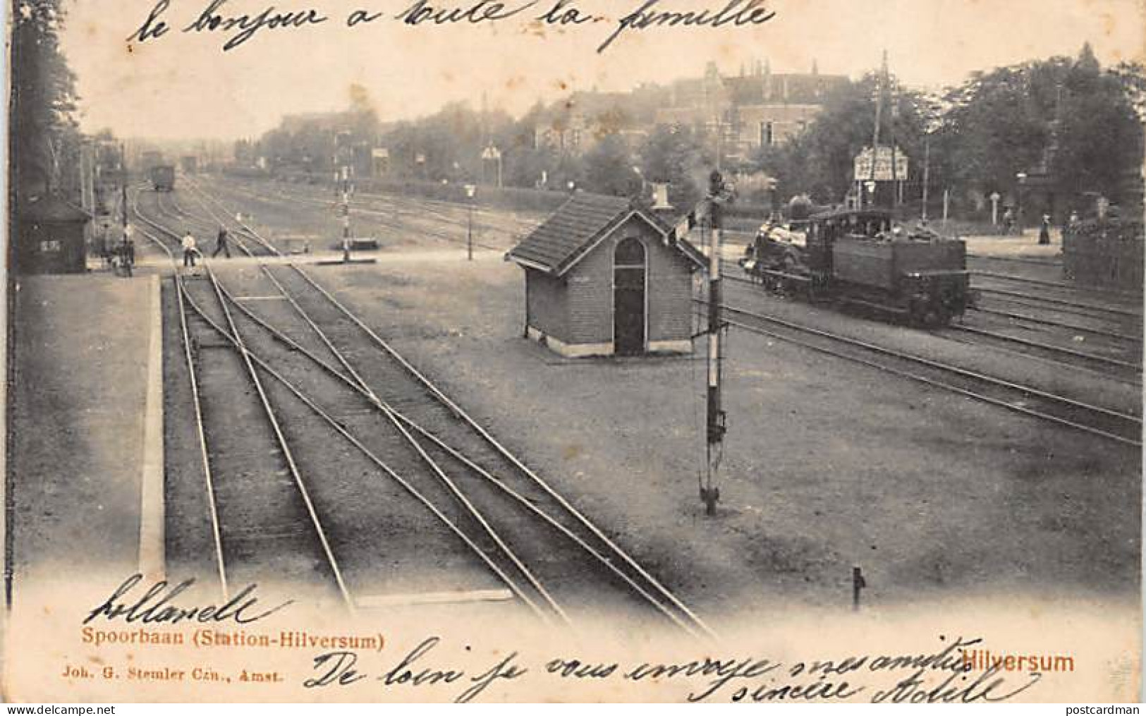 HILVERSUM - Spoorbaan (Station-Hilversum) - Railway Station - Uit. J. G. Stemler. - Hilversum