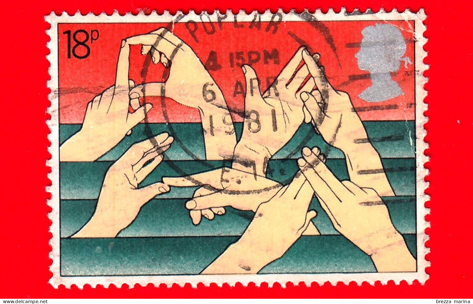 INGHILTERRA - GB - GRAN BRETAGNA - 1981 - Anno Internazionale Dei Disabili - Mani - Llingua Dei Segni - 18 - Used Stamps