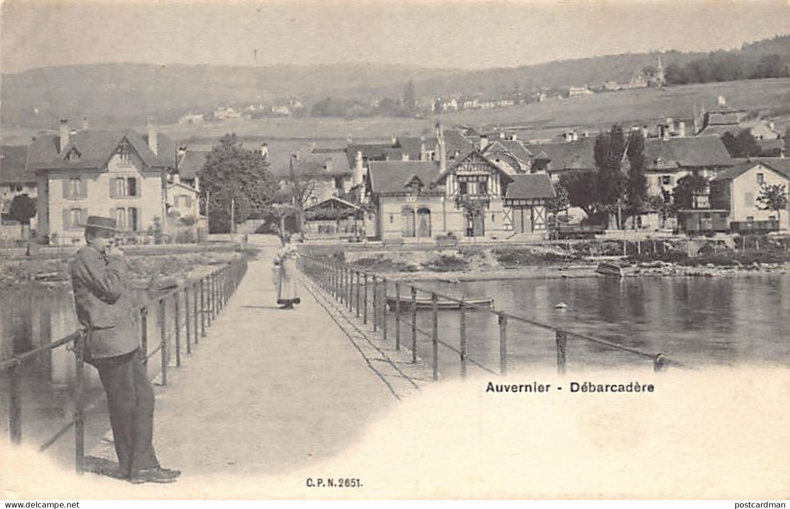 AUVERNIER (NE) Débarcadère - Ed. C.P.N. 2651 - Auvernier