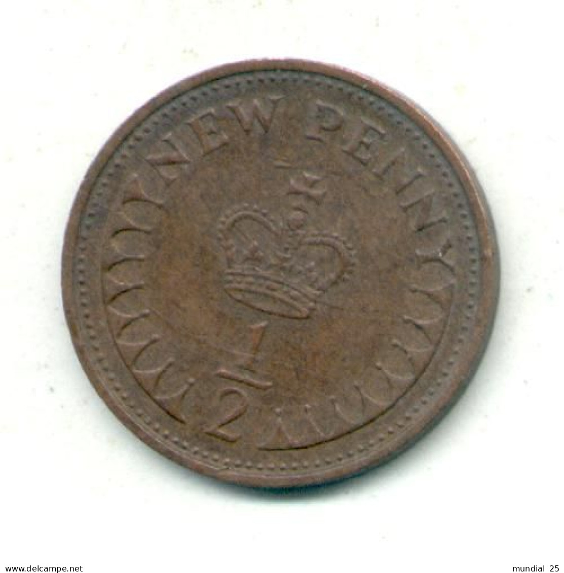 GREAT BRITAIN 1/2 NEW PENNY 1971 - 1/2 Penny & 1/2 New Penny