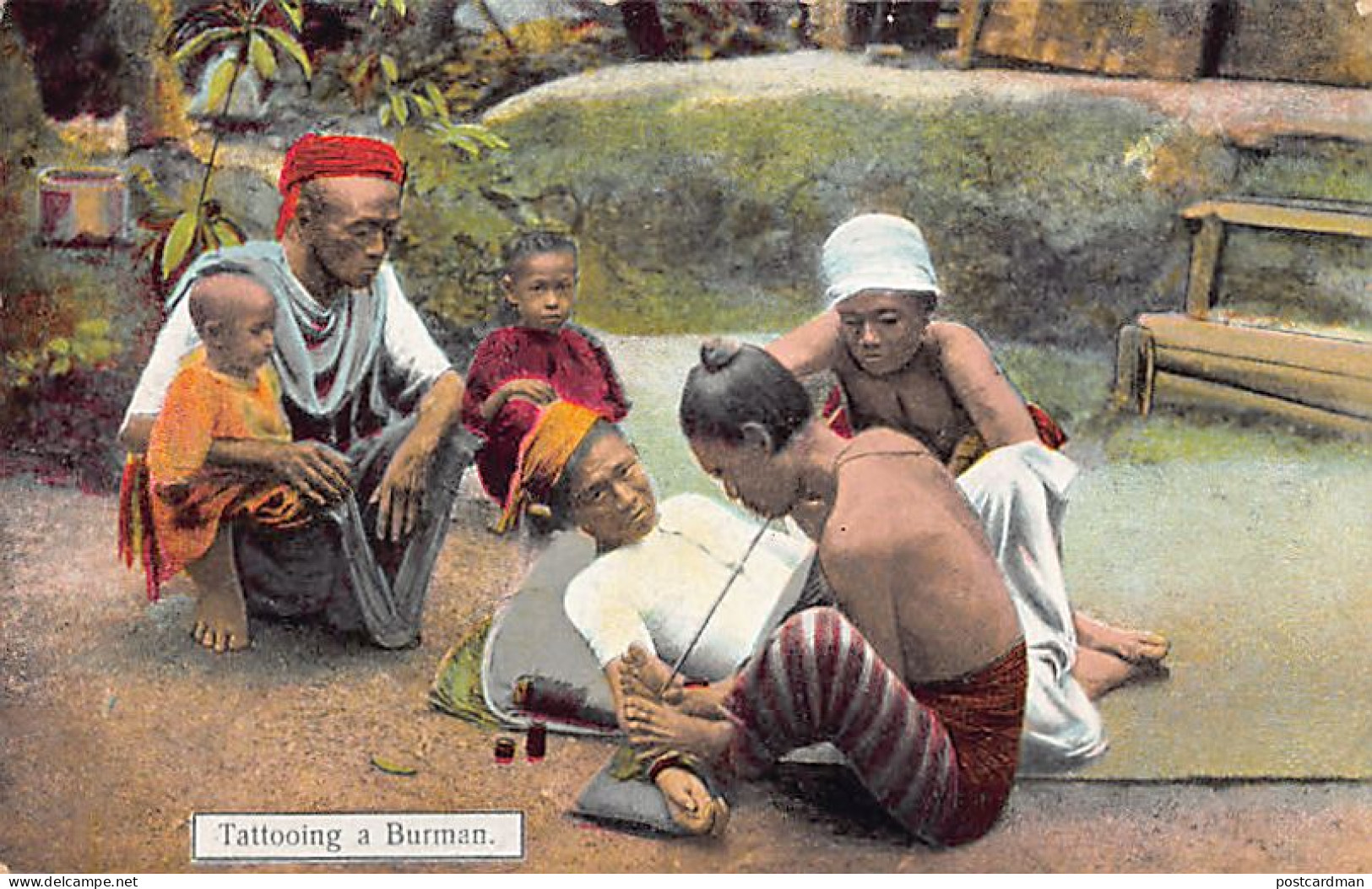 MYANMAR Burma - Tattooing A Burman - Publ. D. A. Ahuja 1 - Myanmar (Burma)