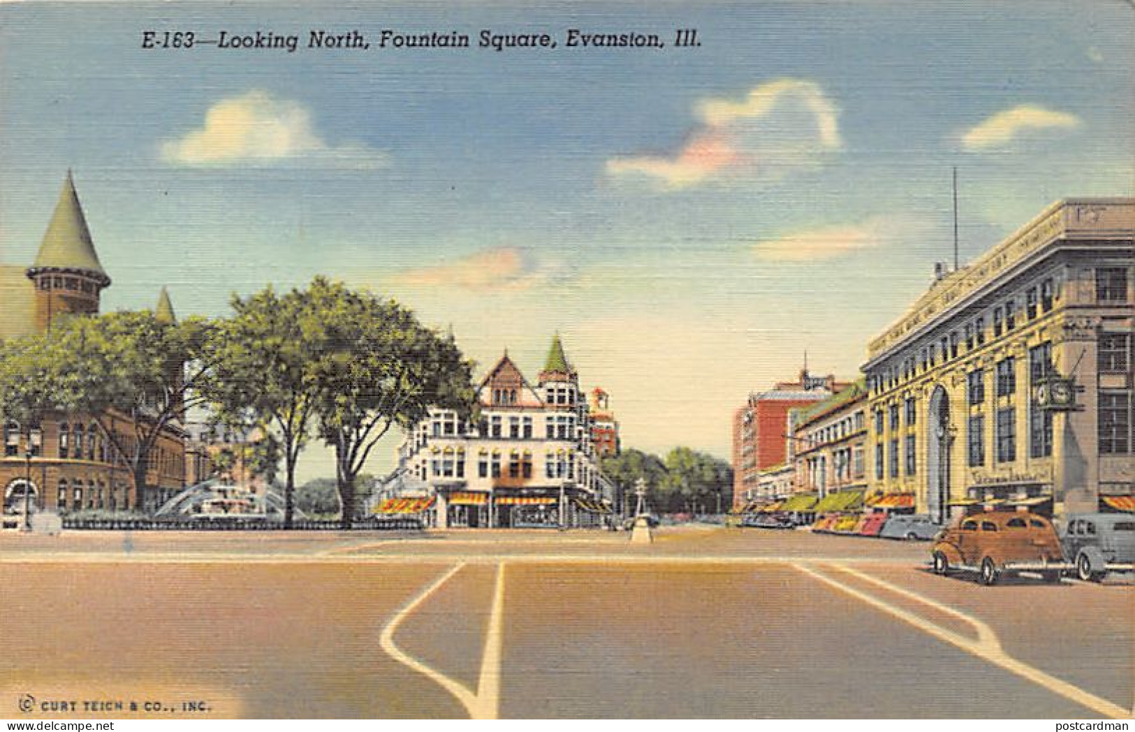 Usa - EVANSTON (IL) Looking North, Fountain Square - Andere & Zonder Classificatie