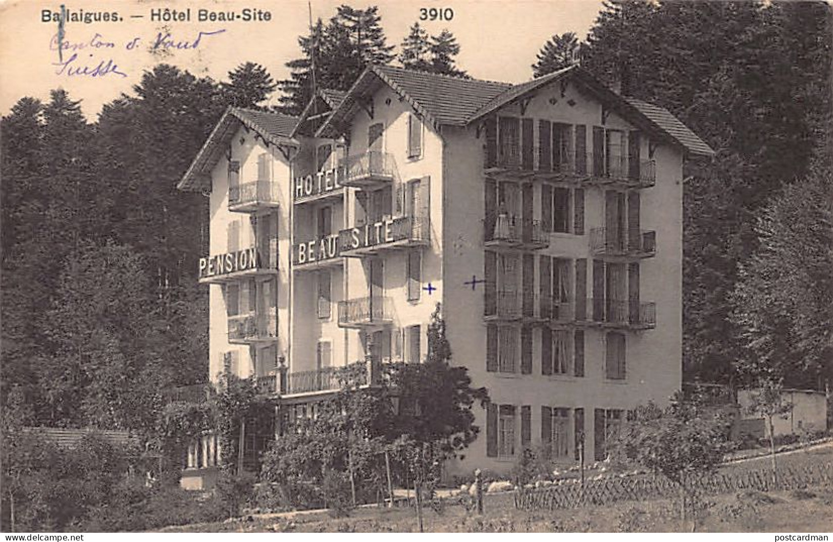 Suisse - Suisse - BALLAIGUES (VD) Hôtel Beau-Site - Ed. C.P.N. 3910 - Ballaigues