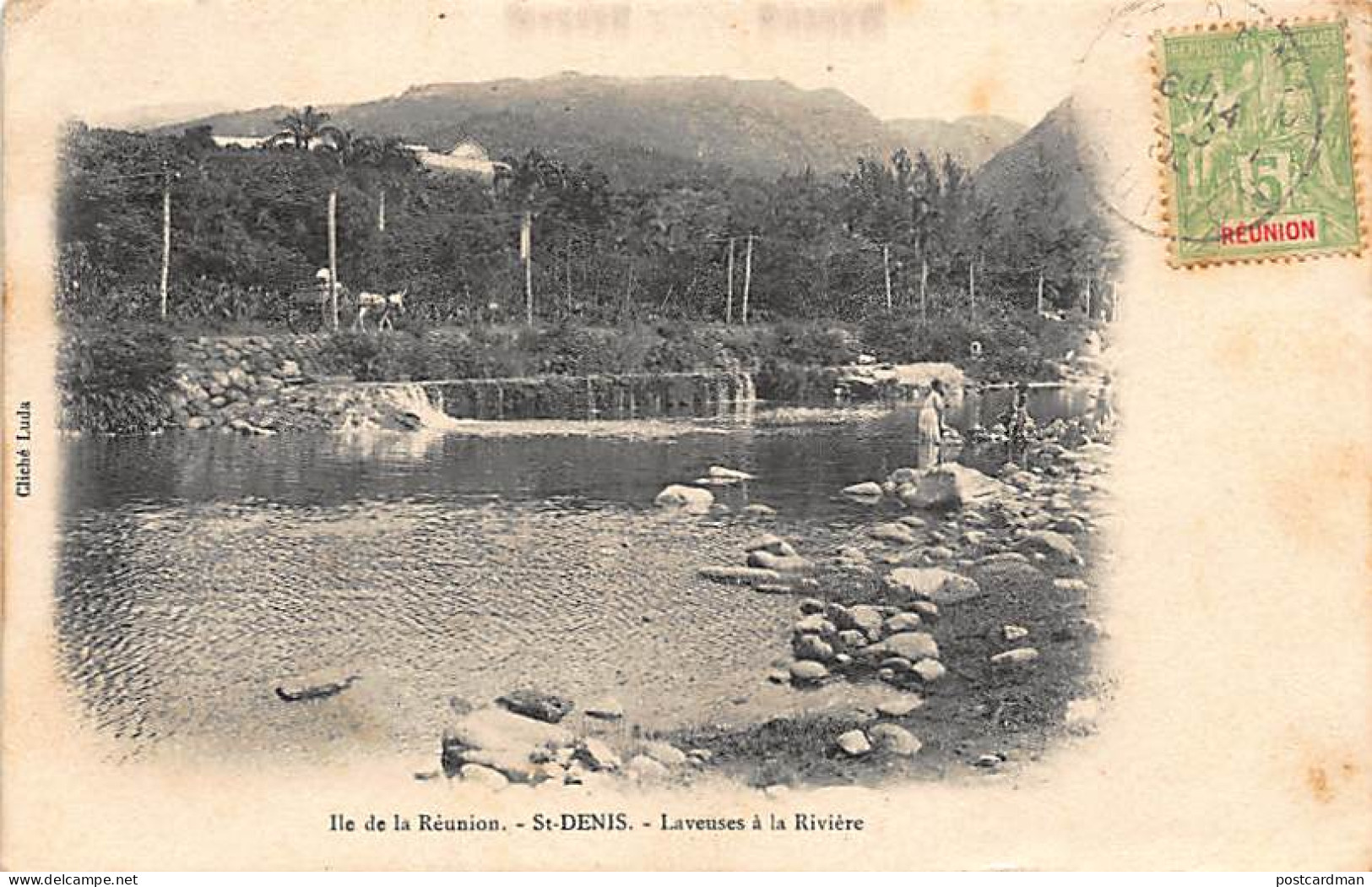 La Réunion - SAINT DENIS - Laveuses à La Rivière - Ed. Luda. - Saint Denis