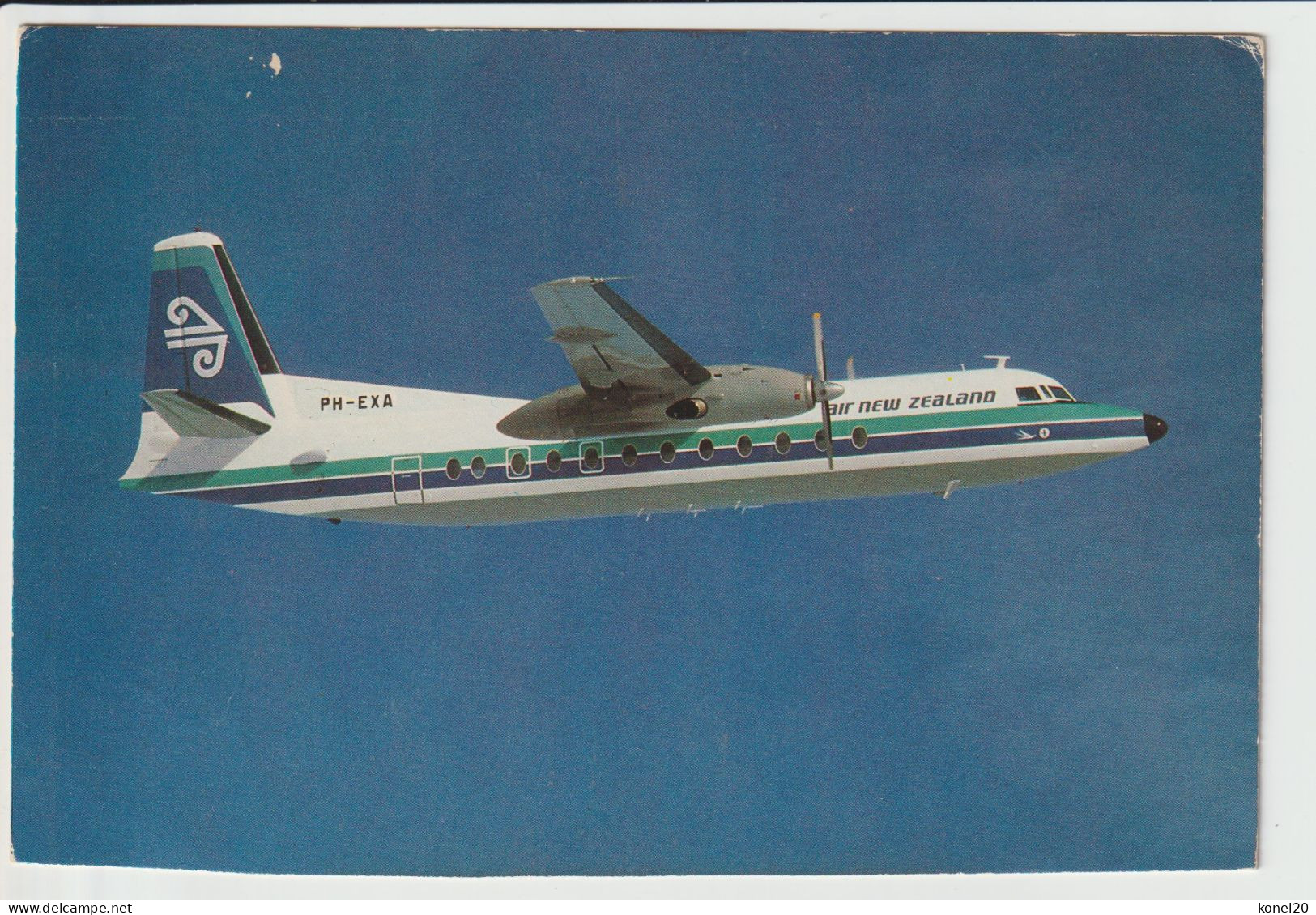 Vintage Pc Air New Zealand Fokker F-27 Friendship Aircraft - 1919-1938: Entre Guerres