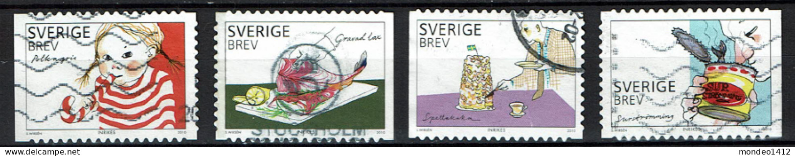 Sweden 2010 - Swedish Food, Gastronomie Gourmandises - Used - Oblitérés