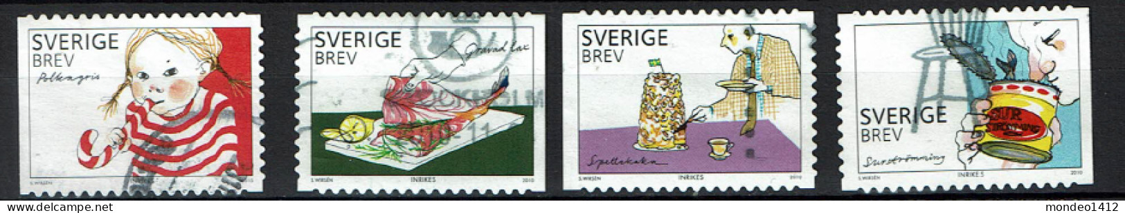 Sweden 2010 - Swedish Food, Gastronomie Gourmandises - Used - Used Stamps