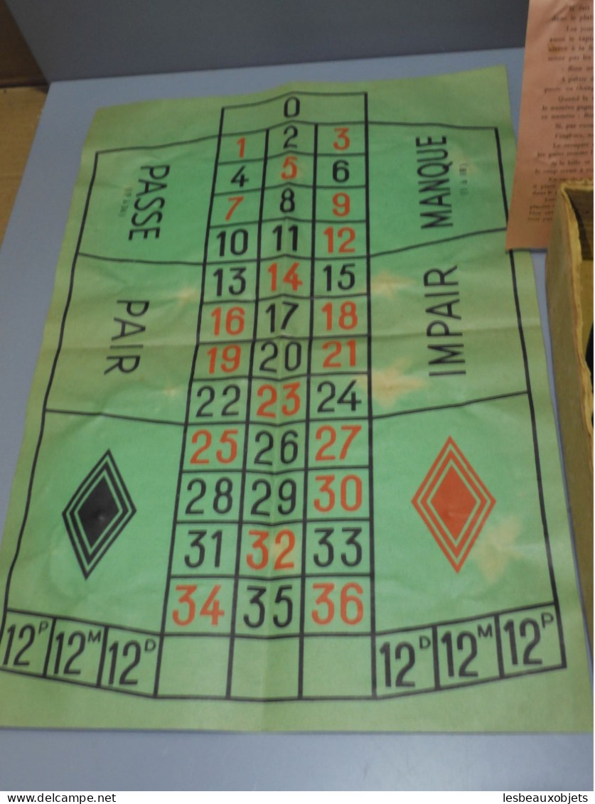 -ANCIEN JEU De ROULETTE Made In France N° 3 Avec Tapis Papier Mode D'emploi    E - Andere & Zonder Classificatie