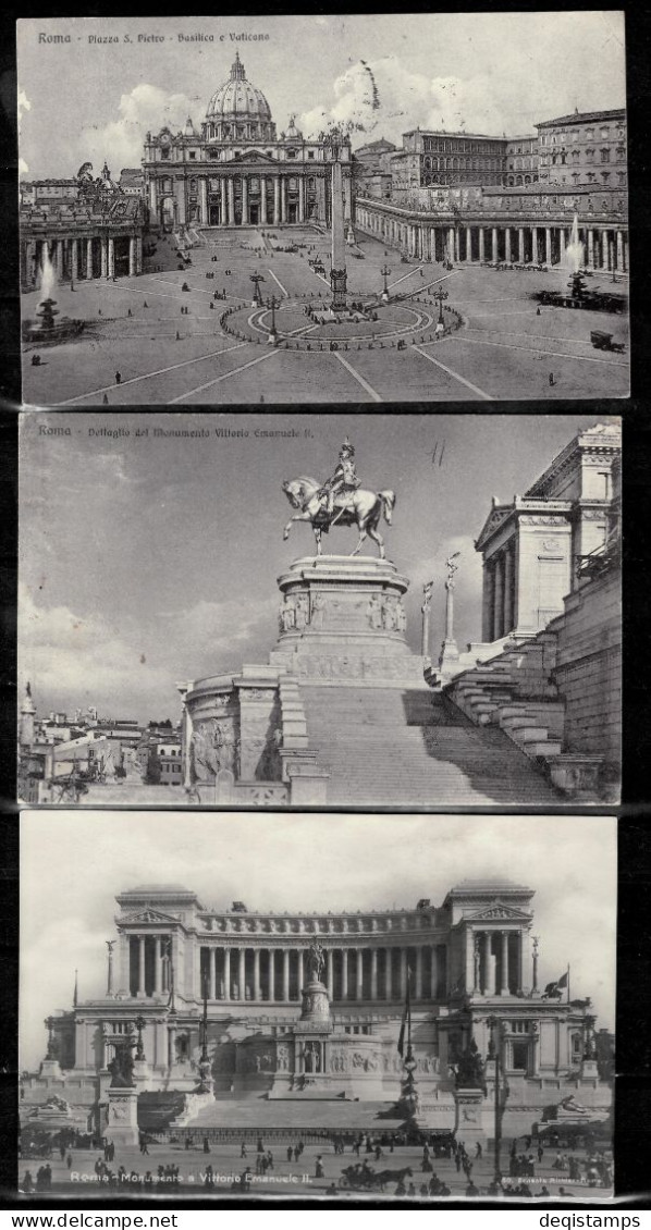 Italy / Rome 1920/25  Postcards - Verzamelingen & Kavels
