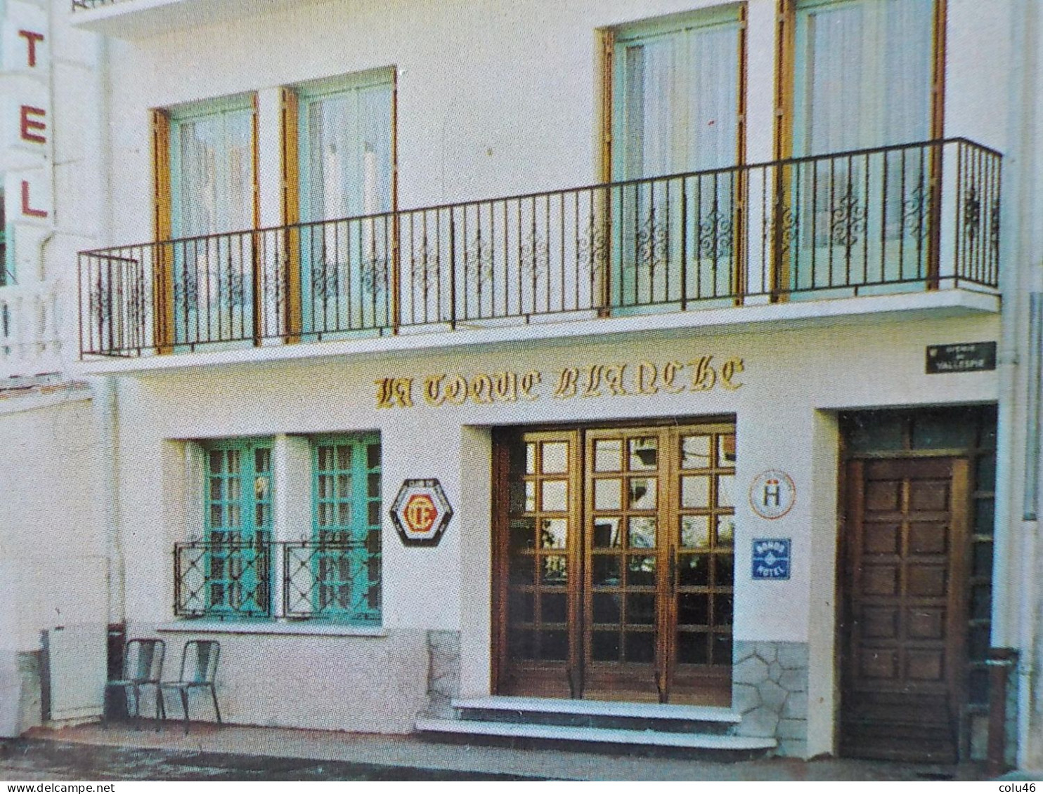 1950 CP Vierge Pub Pour Hostellerie De La Toque Blanche Avenue Vallespir  Amélie-Les-Bains Ceret - Ceret