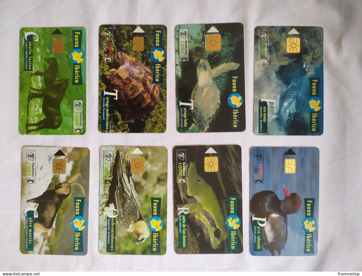 Tarjetas Telefónicas. Fauna Ibérica  Colección Completa De 80 Tarjetas - Basisausgaben