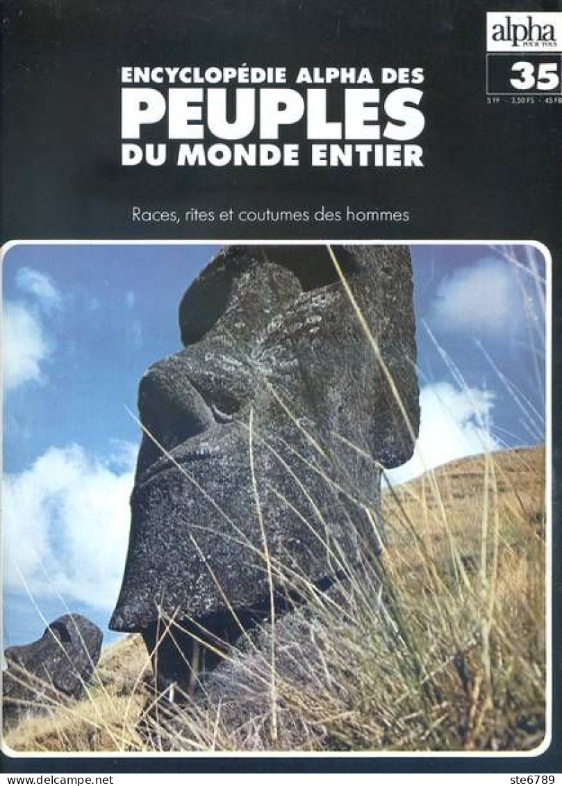 Peuples Du Monde Entier N° 35 Archipel Des Fiji Mélanésie , Ile Paques Polynésie , Insulaires Pitcairn Polynésie - Geografia